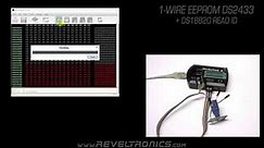 1-Wire read 64-bit ID and write DS2433 EEPROM with REVELPROG-IS serial programmer