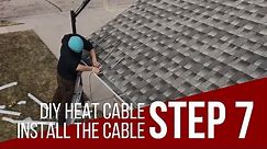 DIY HEAT CABLE | STEP 7 | INSTALLING THE CABLE