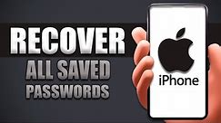 How To Recover All Saved Passwords On iPhone
