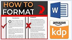 A Step-by-Step Guide To EASILY Format A Kindle eBook and Paperback Using Microsoft Word