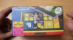 Nokia Lumia 920 Unboxing & first boot