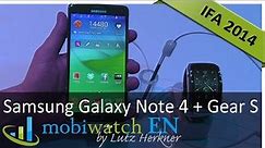 Samsung Galaxy Note 4 + Gear S: Hands-On Review