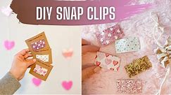 How to make snap clips | DIY SNAP CLIPS | Simple tutorial