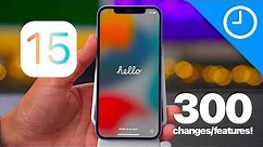 iOS 15 beta - 300+ Top Features / Changes!