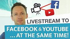 How to Livestream to Facebook and Youtube… AT THE SAME TIME! (Wirecast)