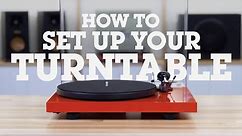How to set up a belt-driven turntable with a pre-mounted cartridge | Crutchfield video