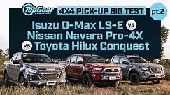 Isuzu D-Max vs Nissan Navara vs Toyota Hilux: Big Pickup Test, part two | Top Gear Philippines