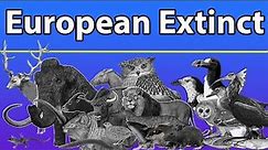 European Extinct Animals Size Comparison in 2022 | Random Extinct Animal in Europe in 2022 #extinct