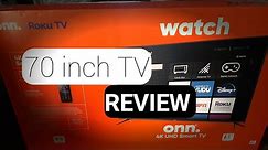 ONN brand 70 inch TV (REVIEW)
