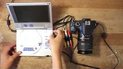 how to turn your portable DVD player into monitor