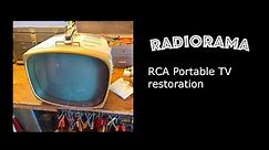 RCA Portable B&W TV restoration