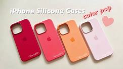 iphone Silicone cases pop colors, unboxing,actual colors,no lights on
