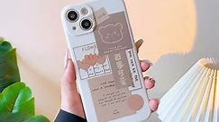 Retro Chocolate Cute Smile Sweet Bear Soft iPhone Case