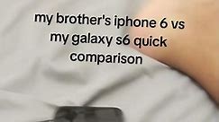 iphone 6 vs galaxy s6 who is more thicker #samsung #apple #fypシ