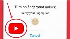 YouTube App || How To Set Fingerprint & Pattern lock