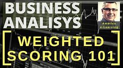 Weighted scoring 101 -Learn quickly decision making matrix, ranking & prioritization matrix (long)