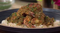 Chef Kwame Onwuachi shares his recipe for Creole-spiced shrimp
