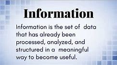 What Is The Difference Between Data, Information, and Knowledge?