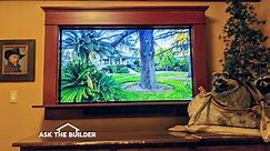 Treat Your Flat Screen TV Like a Window - Great Frame Ideas Here