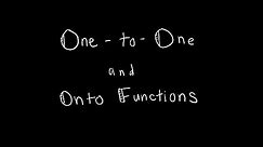 Discrete Math 2.3.2 One to One and Onto Functions