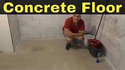 How To Clean A Concrete Floor-Tutorial