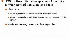 Network Operating Systems - 5 : The NOS