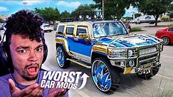 WE React to the WORST Car Mods!