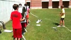 Clinton High School Marching Band Rehearses In Heat
