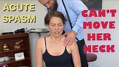 Severe Pain Gone *Lucy Gets Her Neck Restored* Super Intense Chiropractic Cracking.