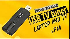 How to use usb tv tuner | usb tv stick | usb tv | usb tvcard | 2020