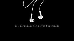 Use Earphones For Better Experience Motion Video Animation Background
