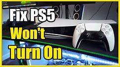 How to Fix PS5 Won't Turn On or No Signal (Best Tutorial)