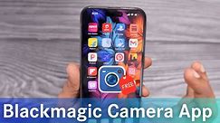 Blackmagic Camera App for iPhone 🔥 Manual Controls | It's FREE