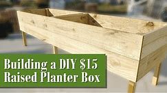 Raised Planter Box | Making DIY Planting Boxes With Legs or Without for Vegetable Garden