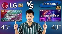 LG UR7500 vs Samsung Crystal Vision 4K : Which Smart TV is Better?