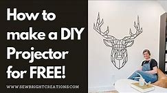 How to make a projector to paint a feature wall mural for FREE!