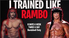 Train Like Rambo(Dumbbell only) | I Trained Like Sylvester Stallone For One Week