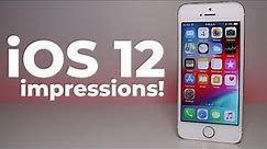 iOS 12 Impressions! (iPhone 5S is faster?)