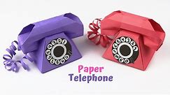 DIY How To Make Paper Telephone | Origami Telephone | Paper Craft | School Crafts