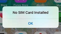 iphone says no sim card installed when there is one