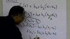 Chapter 05.03: Lesson: Newton's Divided Difference Polynomial: Linear Interpolation: Theory