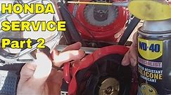 HOW TO SERVICE Honda Snowblower PART 2, Controls, Cables, Auger Handle, Recoil Starter, Trannies