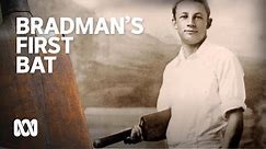 Bradman's first cricket bat