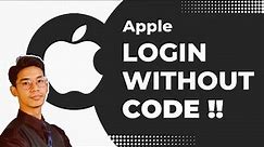 How to Login Apple ID Without Verification Code !