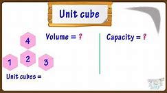 Volume and Capacity Introduction | Math | grade-4,5 | Tutway |