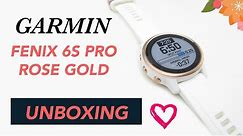 Garmin Fenix 6S Pro Rose Gold Unboxing HD (010-02159-11)