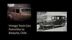 Track Cars on Potrerillos Railroad in northern, Chile.