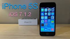 Unboxing an iPhone 5S on iOS 7.1.2