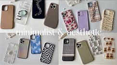 unboxing iphone 12 pro max aesthetic case haul | unique + minimalist design