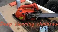 How to deep clean a Husqvarna chainsaw!